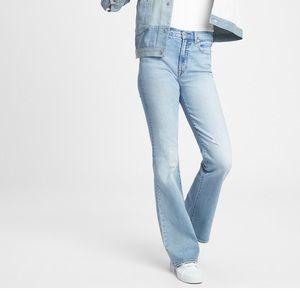 Gap FLARE HIGH RISE DEMIN size 25 waist PETITE